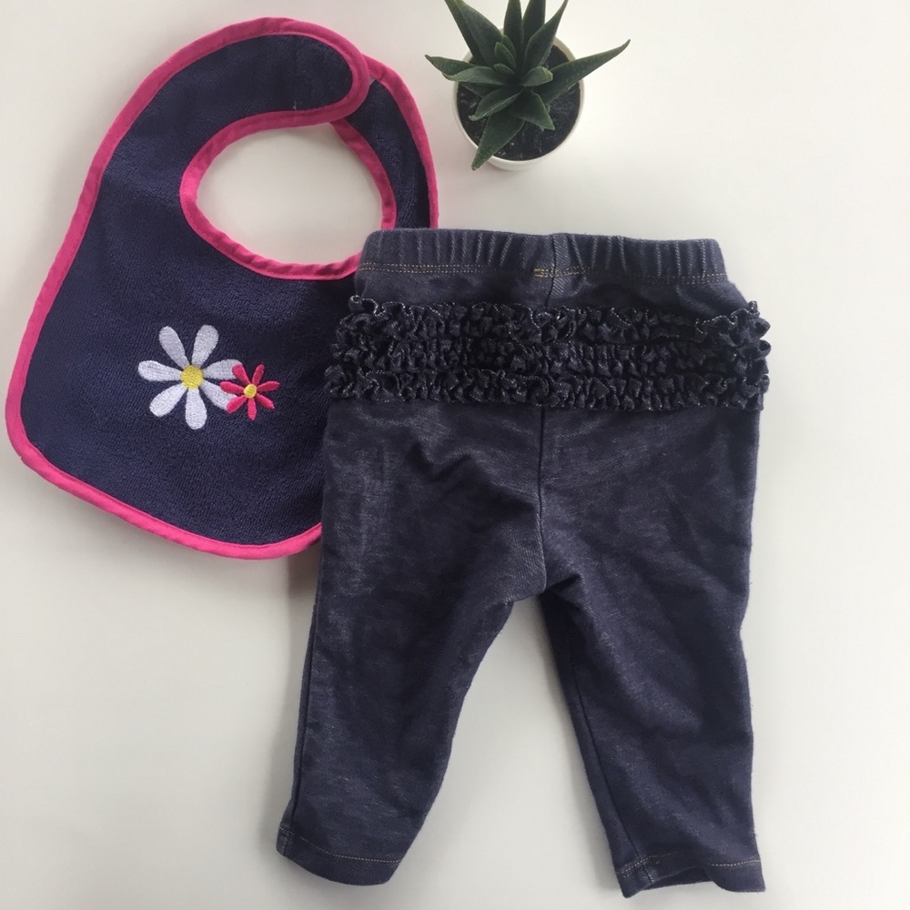 👛[Old Navy] Denim blue pants with ruffle on back